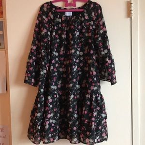 A cute black floral dress